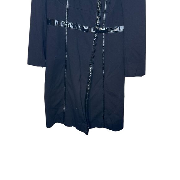 Tracy Reese Women Jacket Fit/Flare Snap Full Zipper Lined Collared Coat Large - Picture 4 of 9